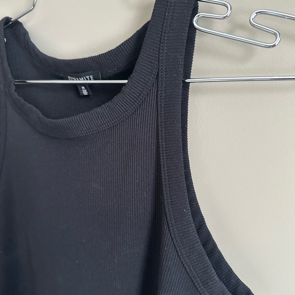 Dynamite Charcoal Ribbed Top - Picture 3 of 4